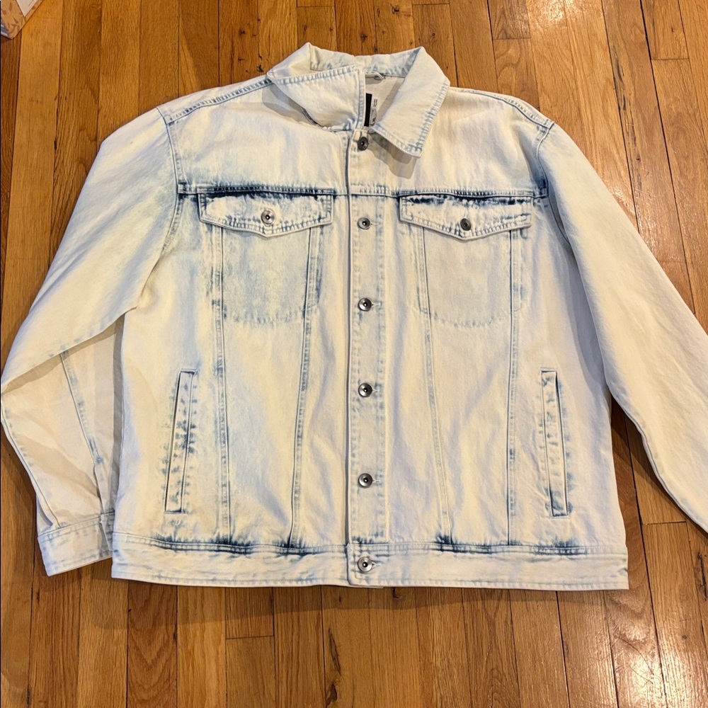 White bleached denim Jacket